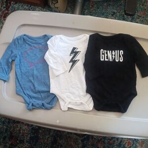 Lot of 3 Gap ED long-sleeved bodysuits